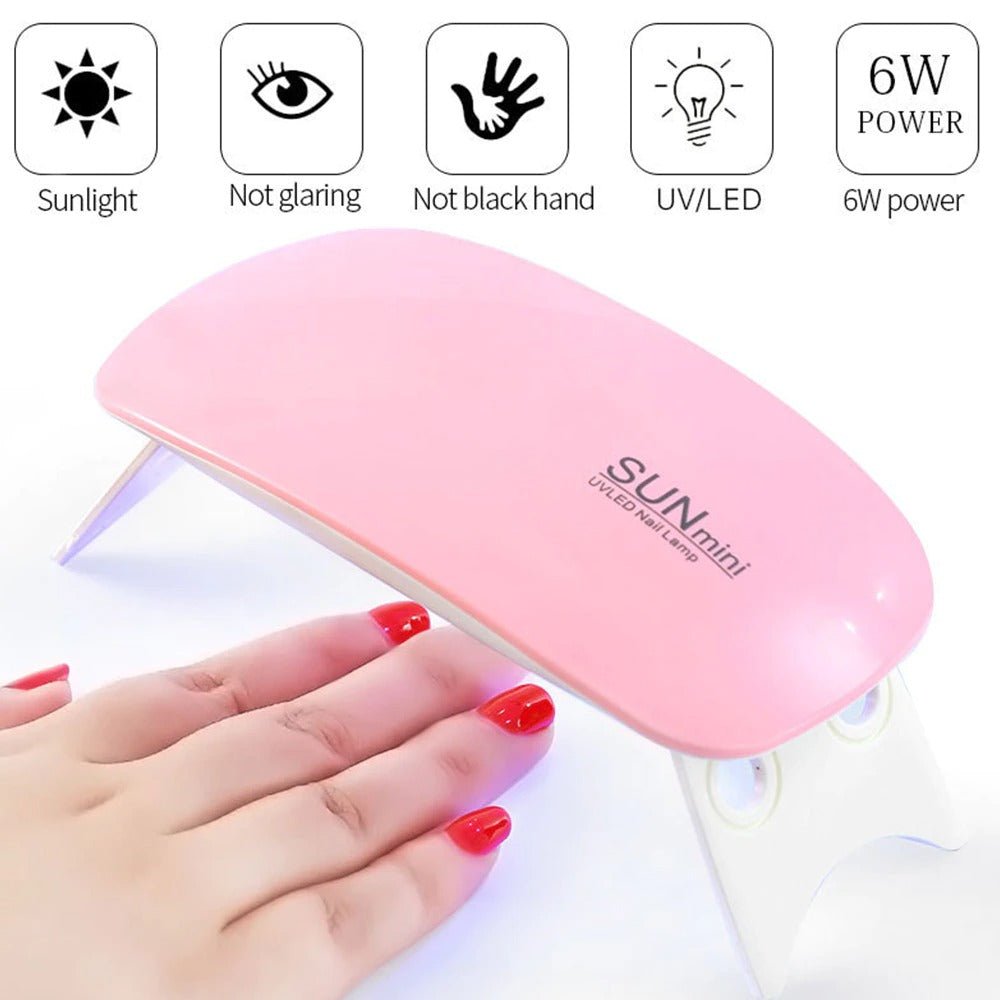 UV/LED лампа за маникюр и педикюр Sun Mini, Мощност 6W - Atron UV/LED лампа за маникюр и педикюр Sun Mini, Мощност 6W - Atron